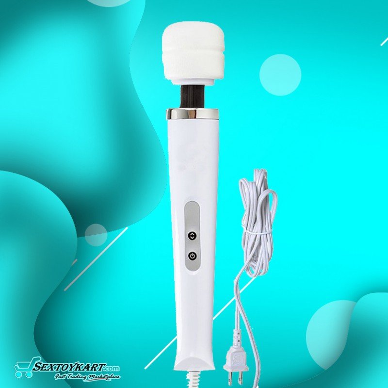 Realistic Vibrator Powerful Tlc Hand Held Hitachi Magic Wand Dv 041 Color White Total Length